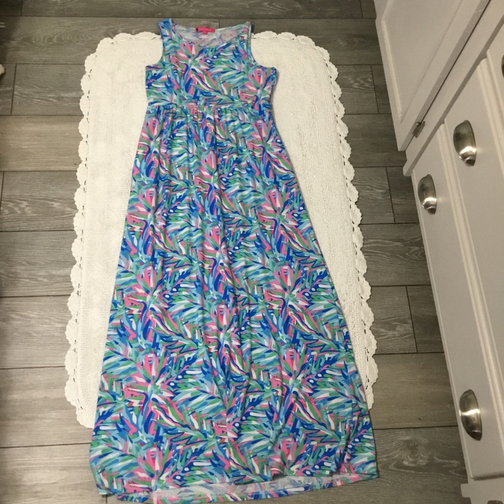 Simply Southern Colorful Sleeveless Maxi Dress Small